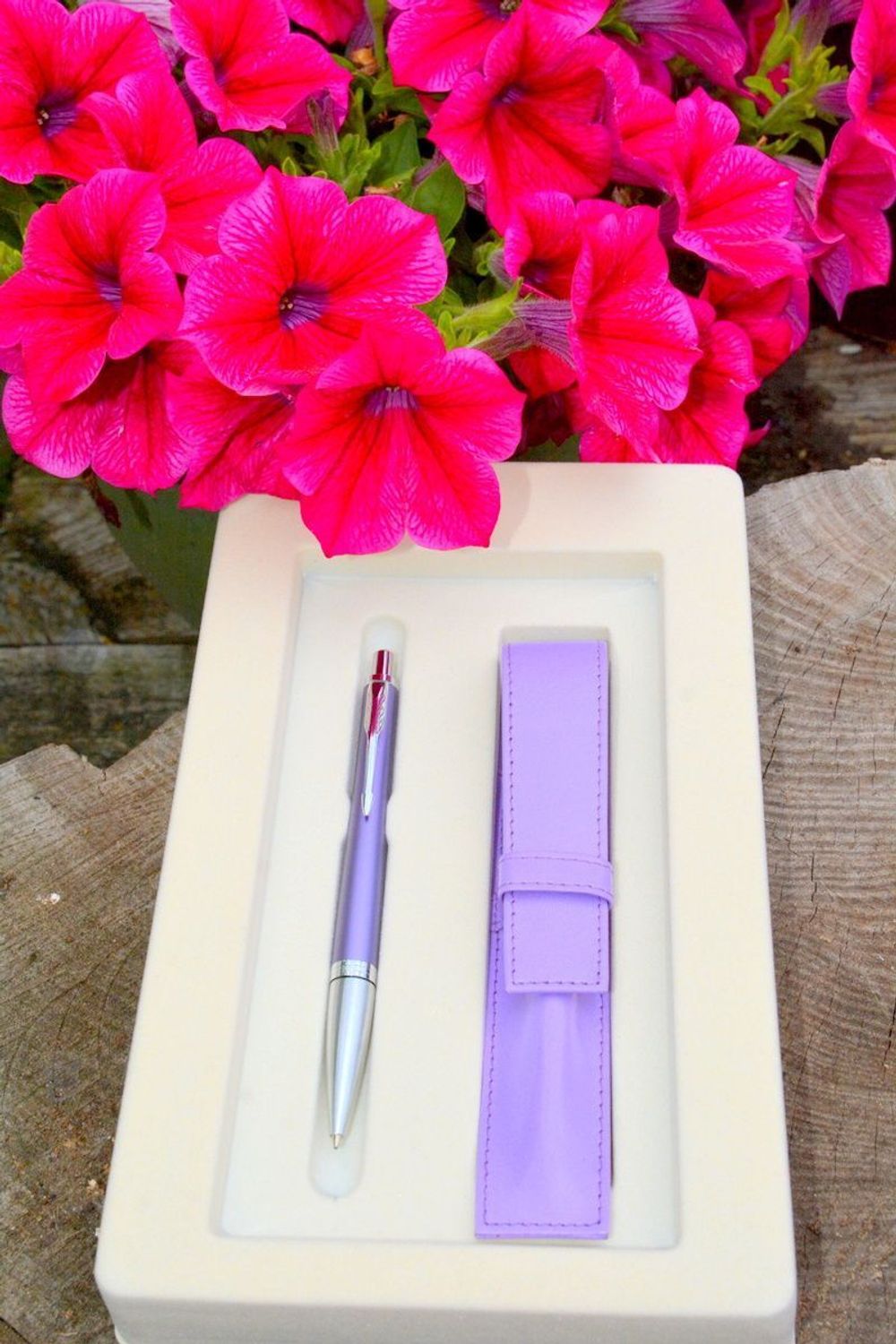 Zestaw Prezentowy Parker Długopis Urban Fioletowy GT i skórzane etui do długopisu 2093381✓  Prezent dla nauczyciela✓ Długopis Parker z dedykacją (2).JPG